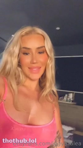 Iggy Azalea Shows Off Her Huge Breasts In See-Through Lingerie
