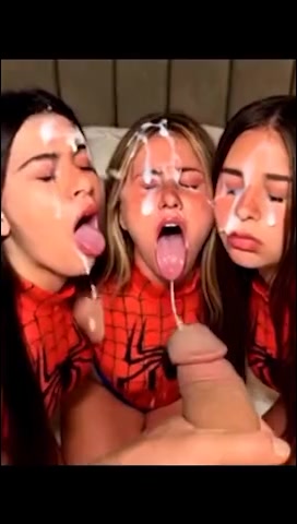 Sophie Rain and Aishah Sofey with Piper Rockelle Spiderman HOT Blowjob Cumshot Onlyfans